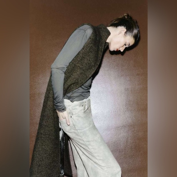 Zara Vest With Manteco Wool ZW Collection Size S - Picture 9 of 12